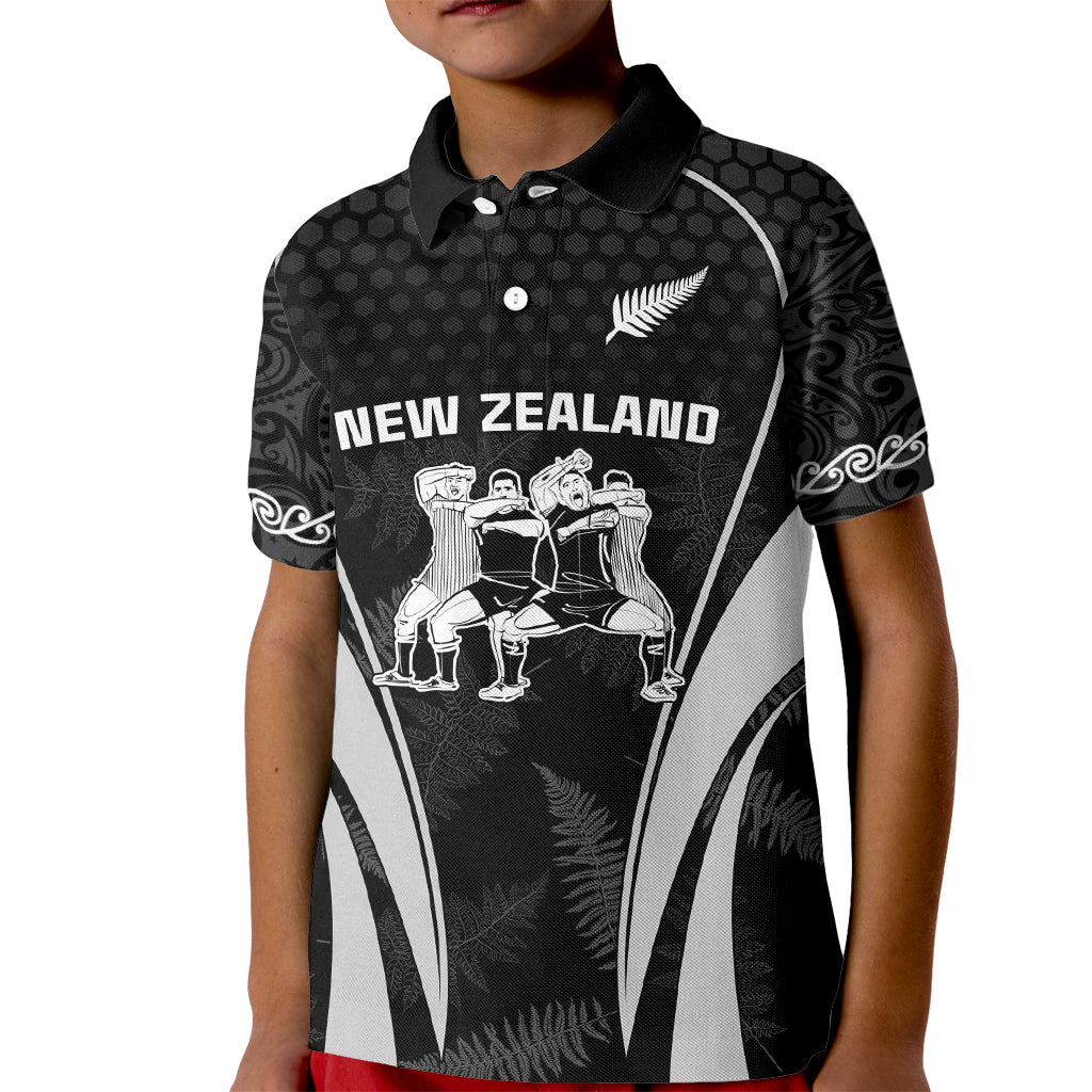 new-zealand-aotearoa-rugby-kid-polo-shirt-haka-dance-mixed-silver-fern-sporty-style