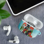 Australia Black Cockatoo and Eucalyptus AirPods Case Blue Spirit of Aussie Native Bird - Aussie Hoodie