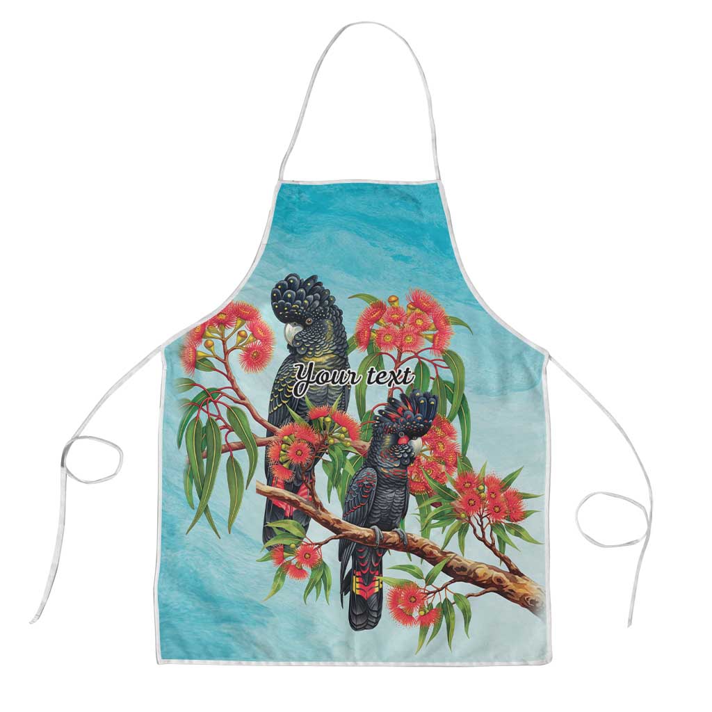 Australia Black Cockatoo and Eucalyptus Apron Blue Spirit of Aussie Native Bird - Aussie Hoodie