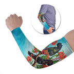 Australia Black Cockatoo and Eucalyptus Arm Sleeves Blue Spirit of Aussie Native Bird - Aussie Hoodie