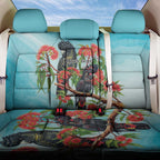 Australia Black Cockatoo and Eucalyptus Back Car Seat Cover Blue Spirit of Aussie Native Bird - Aussie Hoodie