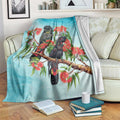 Australia Black Cockatoo and Eucalyptus Blanket Blue Spirit of Aussie Native Bird - Aussie Hoodie