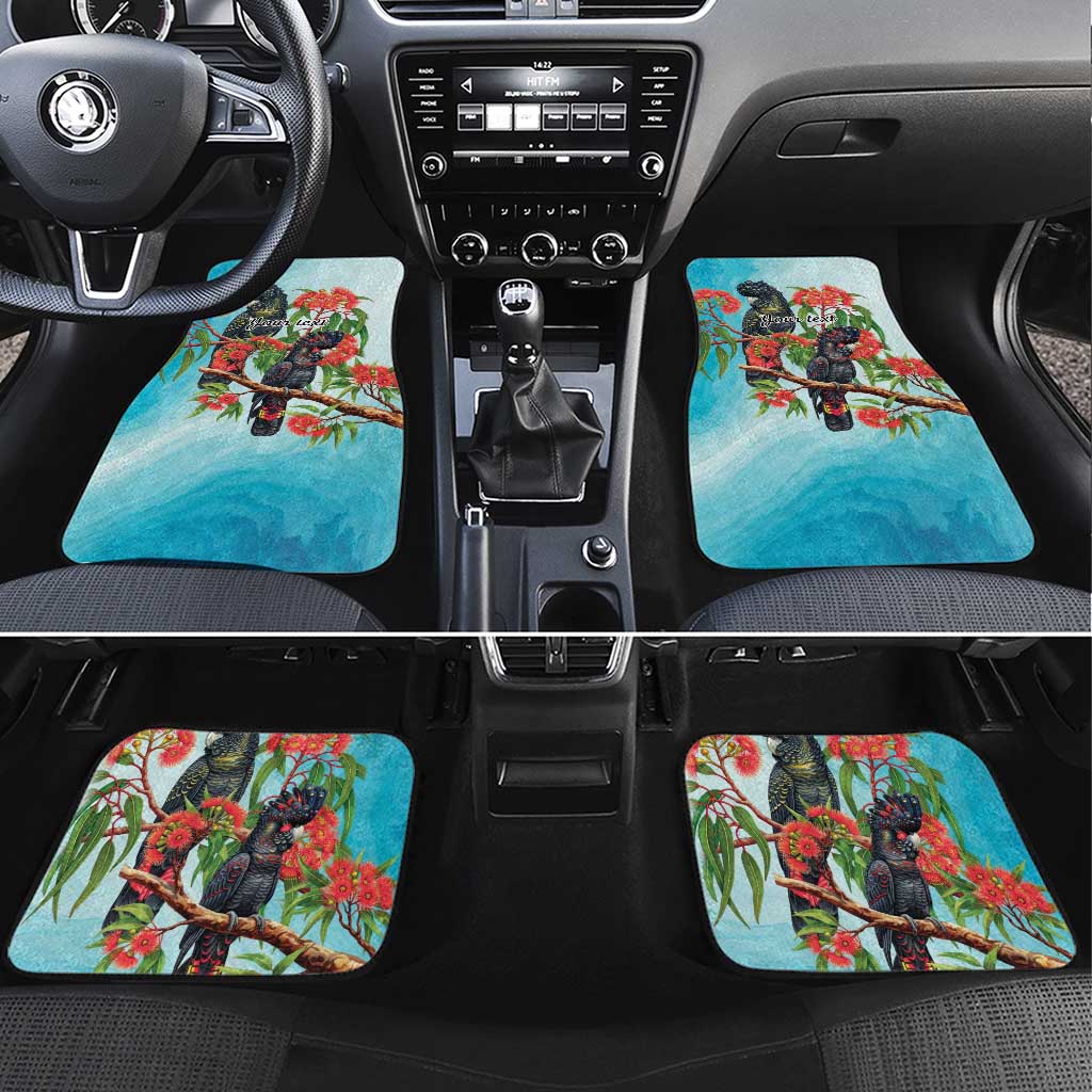 Australia Black Cockatoo and Eucalyptus Car Mats Blue Spirit of Aussie Native Bird - Aussie Hoodie