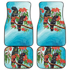 Australia Black Cockatoo and Eucalyptus Car Mats Blue Spirit of Aussie Native Bird - Aussie Hoodie