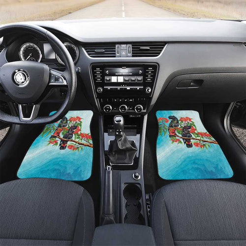 Australia Black Cockatoo and Eucalyptus Car Mats Blue Spirit of Aussie Native Bird - Aussie Hoodie
