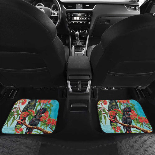 Australia Black Cockatoo and Eucalyptus Car Mats Blue Spirit of Aussie Native Bird - Aussie Hoodie