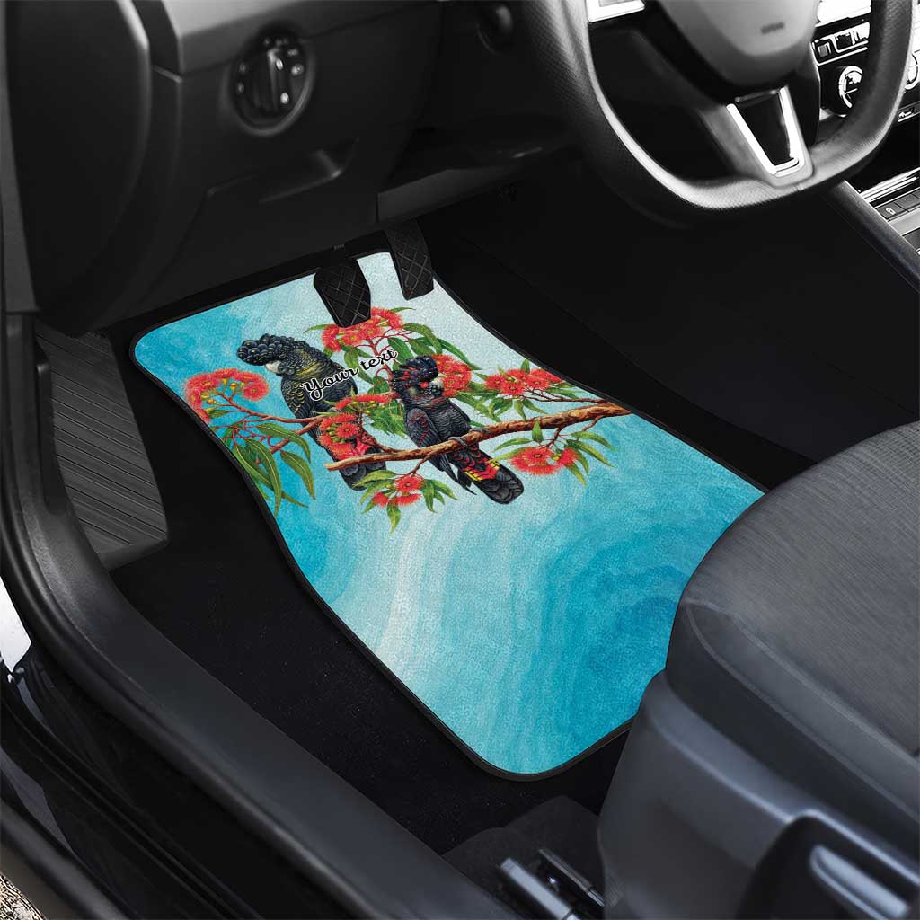 Australia Black Cockatoo and Eucalyptus Car Mats Blue Spirit of Aussie Native Bird - Aussie Hoodie