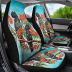 Australia Black Cockatoo and Eucalyptus Car Seat Cover Blue Spirit of Aussie Native Bird - Aussie Hoodie