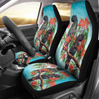 Australia Black Cockatoo and Eucalyptus Car Seat Cover Blue Spirit of Aussie Native Bird - Aussie Hoodie