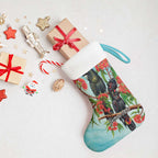 Australia Black Cockatoo and Eucalyptus Christmas Stocking Blue Spirit of Aussie Native Bird - Aussie Hoodie