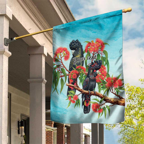 Australia Black Cockatoo and Eucalyptus Garden Flag Blue Spirit of Aussie Native Bird - Aussie Hoodie