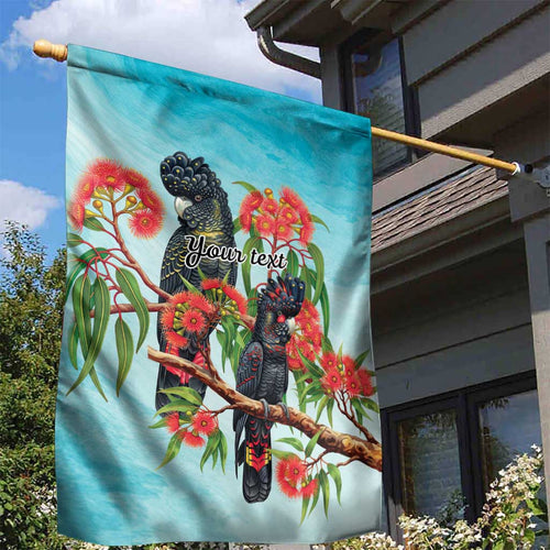 Australia Black Cockatoo and Eucalyptus Garden Flag Blue Spirit of Aussie Native Bird - Aussie Hoodie