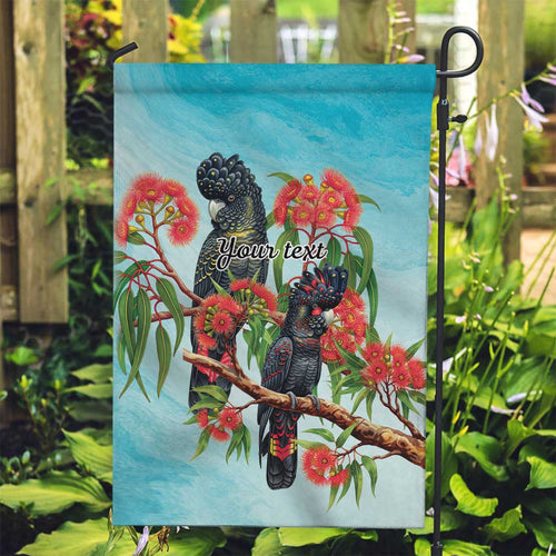 Australia Black Cockatoo and Eucalyptus Garden Flag Blue Spirit of Aussie Native Bird - Aussie Hoodie