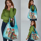 Australia Black Cockatoo and Eucalyptus Grocery Bag Blue Spirit of Aussie Native Bird - Aussie Hoodie
