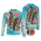 Australia Black Cockatoo and Eucalyptus Ugly Christmas Sweater Blue Spirit of Aussie Native Bird - Aussie Hoodie