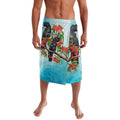 Australia Black Cockatoo and Eucalyptus Lavalava Blue Spirit of Aussie Native Bird - Aussie Hoodie