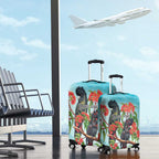 Australia Black Cockatoo and Eucalyptus Luggage Cover Blue Spirit of Aussie Native Bird - Aussie Hoodie