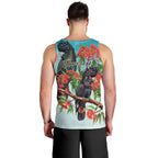 Australia Black Cockatoo and Eucalyptus Men Tank Top Blue Spirit of Aussie Native Bird - Aussie Hoodie