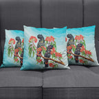 Australia Black Cockatoo and Eucalyptus Pillow Cover Blue Spirit of Aussie Native Bird - Aussie Hoodie