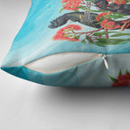 Australia Black Cockatoo and Eucalyptus Pillow Cover Blue Spirit of Aussie Native Bird - Aussie Hoodie
