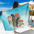Australia Black Cockatoo and Eucalyptus Sarong Blue Spirit of Aussie Native Bird - Aussie Hoodie