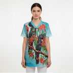 Australia Black Cockatoo and Eucalyptus Scrub Top Blue Spirit of Aussie Native Bird - Aussie Hoodie