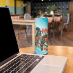Australia Black Cockatoo and Eucalyptus Skinny Tumbler Blue Spirit of Aussie Native Bird - Aussie Hoodie
