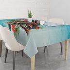 Australia Black Cockatoo and Eucalyptus Tablecloth Blue Spirit of Aussie Native Bird - Aussie Hoodie