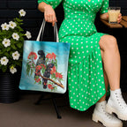 Australia Black Cockatoo and Eucalyptus Tote Bag Blue Spirit of Aussie Native Bird - Aussie Hoodie
