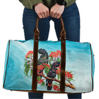 Australia Black Cockatoo and Eucalyptus Travel Bag Blue Spirit of Aussie Native Bird - Aussie Hoodie