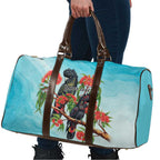 Australia Black Cockatoo and Eucalyptus Travel Bag Blue Spirit of Aussie Native Bird - Aussie Hoodie