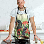 Australia Black Cockatoo and Eucalyptus Apron Green Spirit of Aussie Native Bird - Aussie Hoodie
