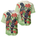 Australia Black Cockatoo and Eucalyptus Baseball Jersey Green Spirit of Aussie Native Bird - Aussie Hoodie