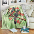 Australia Black Cockatoo and Eucalyptus Blanket Green Spirit of Aussie Native Bird - Aussie Hoodie