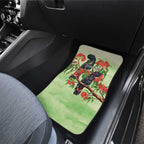 Australia Black Cockatoo and Eucalyptus Car Mats Green Spirit of Aussie Native Bird - Aussie Hoodie