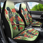 Australia Black Cockatoo and Eucalyptus Car Seat Cover Green Spirit of Aussie Native Bird - Aussie Hoodie