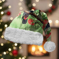 Australia Black Cockatoo and Eucalyptus Christmas Santa Hat Green Spirit of Aussie Native Bird - Aussie Hoodie