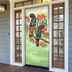 Australia Black Cockatoo and Eucalyptus Door Cover Green Spirit of Aussie Native Bird - Aussie Hoodie