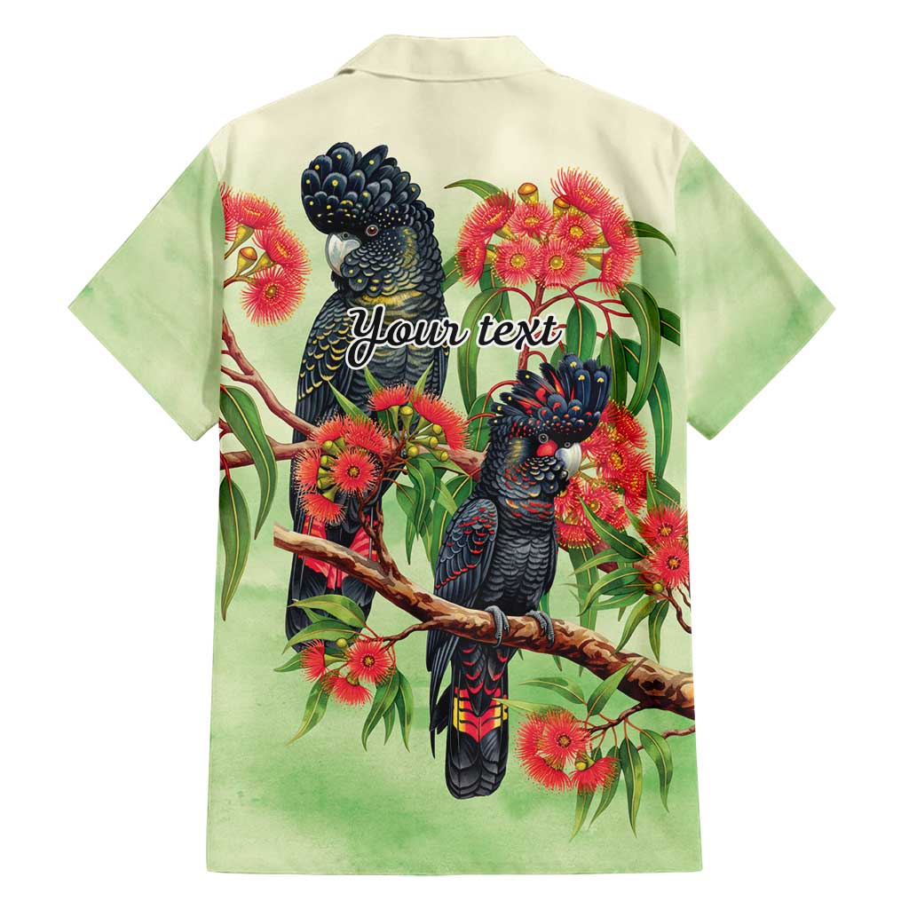 Australia Black Cockatoo and Eucalyptus Family Matching Puletasi and Hawaiian Shirt Green Spirit of Aussie Native Bird - Aussie Hoodie
