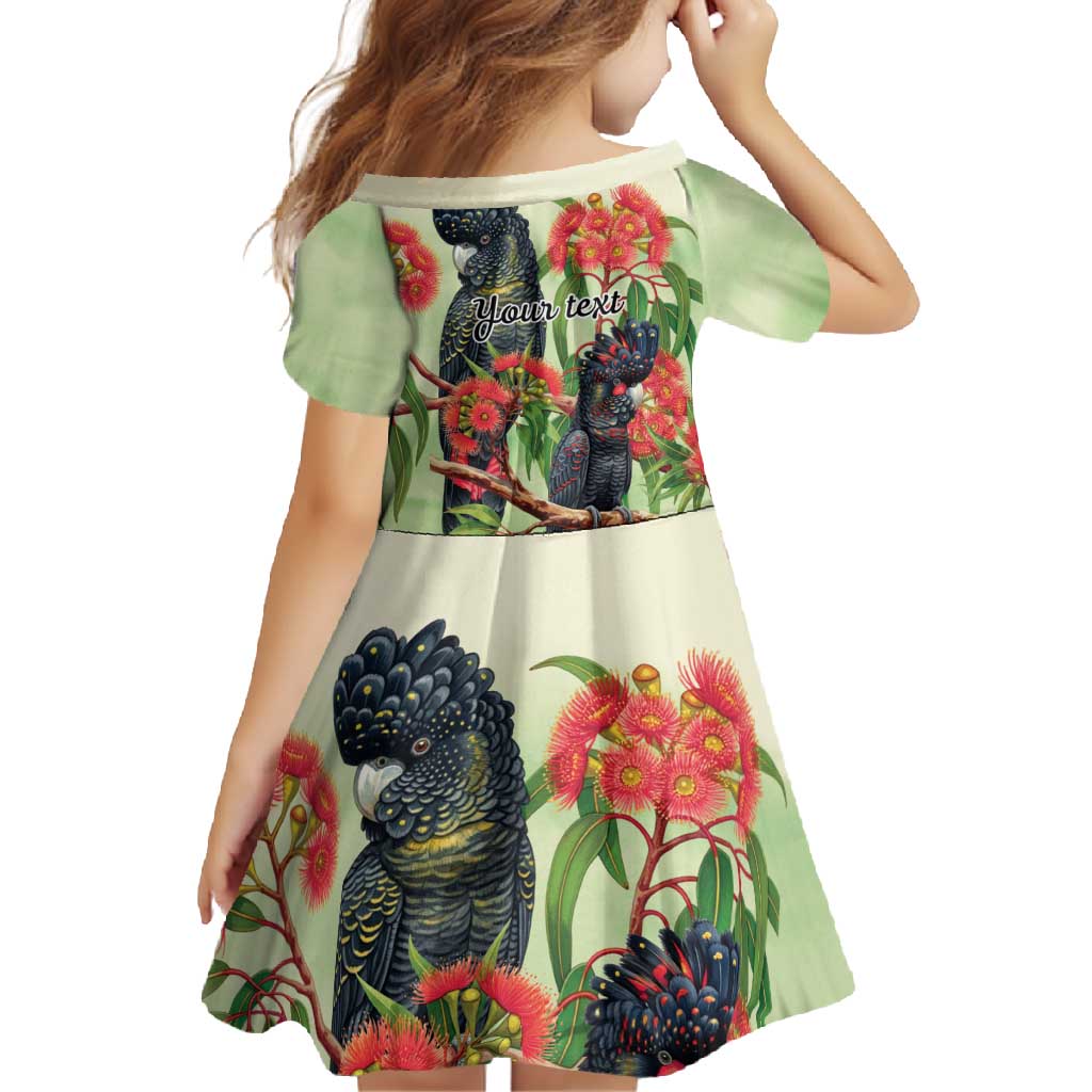 Australia Black Cockatoo and Eucalyptus Family Matching Summer Maxi Dress and Hawaiian Shirt Green Spirit of Aussie Native Bird - Aussie Hoodie