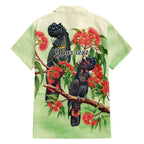 Australia Black Cockatoo and Eucalyptus Family Matching Tank Maxi Dress and Hawaiian Shirt Green Spirit of Aussie Native Bird - Aussie Hoodie