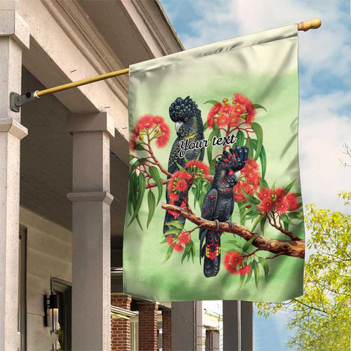 Australia Black Cockatoo and Eucalyptus Garden Flag Green Spirit of Aussie Native Bird - Aussie Hoodie