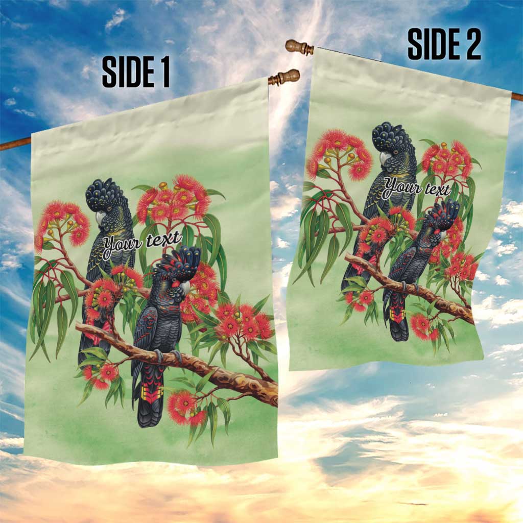 Australia Black Cockatoo and Eucalyptus Garden Flag Green Spirit of Aussie Native Bird - Aussie Hoodie
