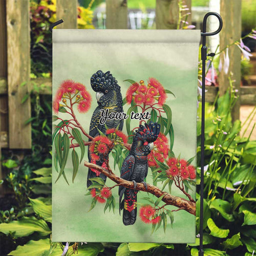 Australia Black Cockatoo and Eucalyptus Garden Flag Green Spirit of Aussie Native Bird - Aussie Hoodie