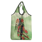 Australia Black Cockatoo and Eucalyptus Grocery Bag Green Spirit of Aussie Native Bird - Aussie Hoodie