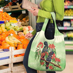 Australia Black Cockatoo and Eucalyptus Grocery Bag Green Spirit of Aussie Native Bird - Aussie Hoodie