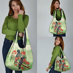 Australia Black Cockatoo and Eucalyptus Grocery Bag Green Spirit of Aussie Native Bird - Aussie Hoodie