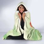Australia Black Cockatoo and Eucalyptus Hooded Blanket Green Spirit of Aussie Native Bird - Aussie Hoodie