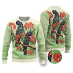 Australia Black Cockatoo and Eucalyptus Ugly Christmas Sweater Green Spirit of Aussie Native Bird - Aussie Hoodie