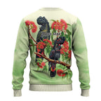 Australia Black Cockatoo and Eucalyptus Ugly Christmas Sweater Green Spirit of Aussie Native Bird - Aussie Hoodie